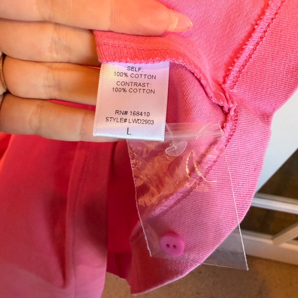 Red Dress Boutique- Bring the Good With you Pink Cotton Mini Shift Dress, L - Picture 5 of 9